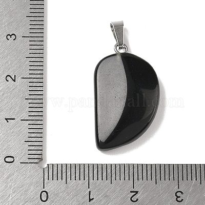 Резные подвески из смешанных натуральных и синтетических драгоценных камней G-P599-04P-1