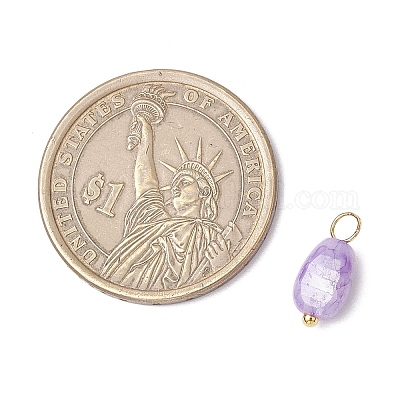 20 шт. непрозрачные стеклянные подвески с эффектом кракле PALLOY-JF03952-05-1