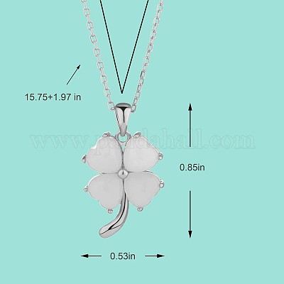 Jade' 4 leaf Clover Necklace