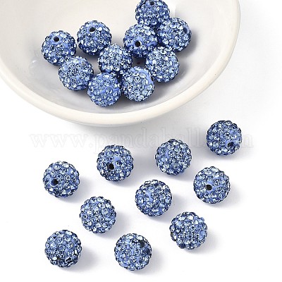 Бусины с класс А стразами RB-B025-7-1