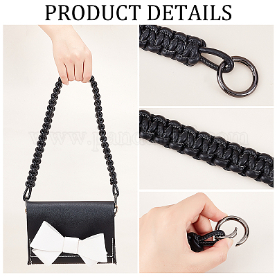 Braided Woven Handbag Strap for Neonoe MM Real Leather 