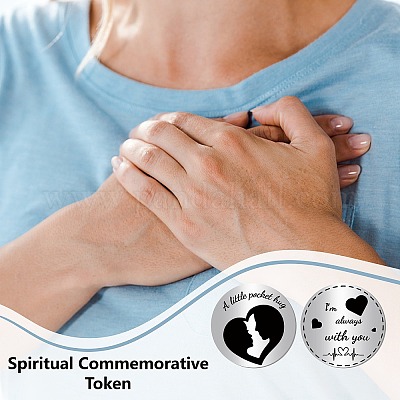 1 шт. памятные монеты из нержавеющей стали 304 AJEW-CN0001-43P-1