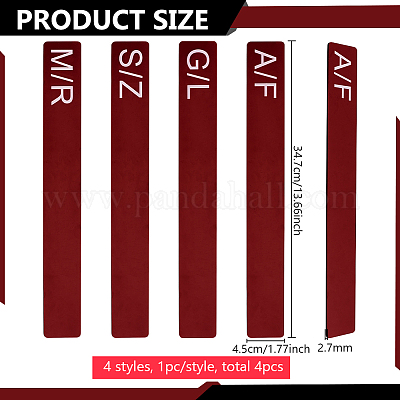 4шт. 4-х стилистический акриловый разделитель для книг AJEW-BC0008-27B-1