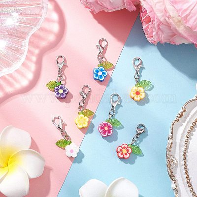 7 шт. подвеска из полимерной глины ручной работы HJEW-JM03892-1