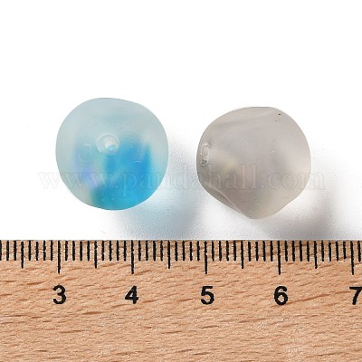 Матовые и светящиеся прозрачные смоляные бусины RESI-I340-01-1