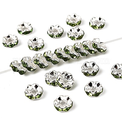 Латунь марки А горный хрусталь Spacer бисер RSB028NF-10-1