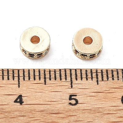 Латунные микро проложить кубического циркония бусы KK-R216-14KCG-02-1