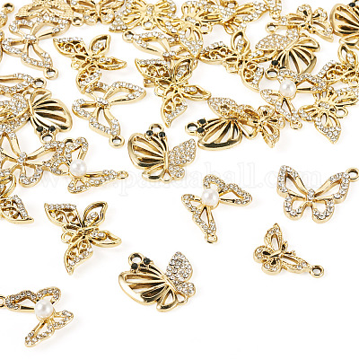 36 шт. 6 стиля подвески из сплава с УФ-покрытием FIND-TA0007-88-1