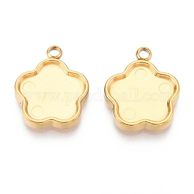 Оправы для подвесок из нержавеющей стали 304 в виде кабошонов STAS-T065-88G-1