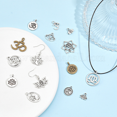 56шт. подвеска из сплава чакры в 5 стилях FIND-CA0006-88-1