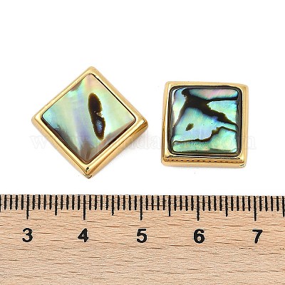 Бусины из натуральной ракушки пауа SSHEL-M024-03C-G-1