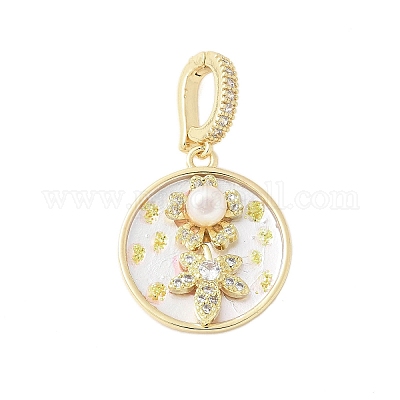 Латунь эмаль подвески KK-F886-03G-02-1