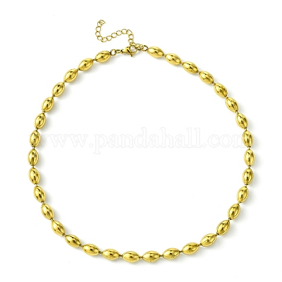 Ионное покрытие (ip) 304 нержавеющая сталь бусины ожерелья NJEW-C053-03G-1