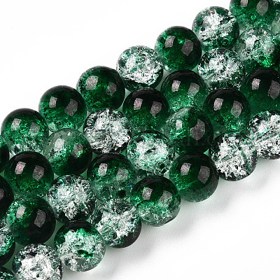 Выпечки окрашенные нити шарик хруст стекла CCG-S001-10mm-19-1