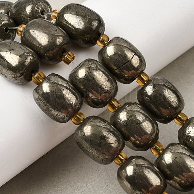 Природного пирита бисер нитей&nbsp;G-Z131-D01-02-1