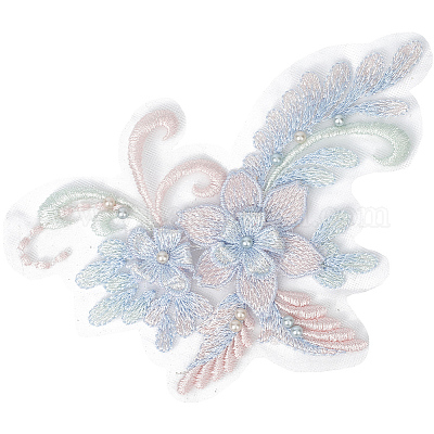 Аппликация из полиэстера с вышивкой DIY-WH20055-026B-1