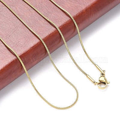 Ионное покрытие (ip) 304 нержавеющая сталь змеиные цепи ожерелья STAS-F094-23G-1