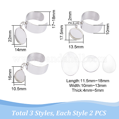 Набор для изготовления пустого кольца-манжеты своими руками RJEW-AB00006-1