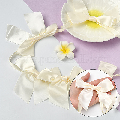 2 шт. тканевый бант-баннер для украшения рождественской елки AJEW-SP0002-82B-1