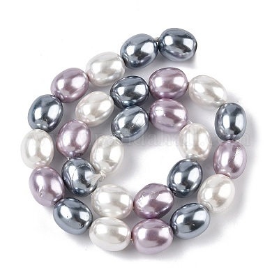 Гальванические оболочки жемчужные бусы пряди BSHE-Z010-01B-1