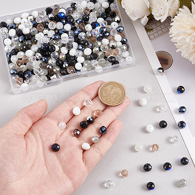 384шт 12 цвета гальванические стеклянные бусины EGLA-PH0001-51-1