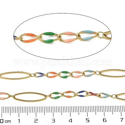Цепи из нержавеющей стали 304 с эмалированными звеньями CHS-U003-01G-01-1