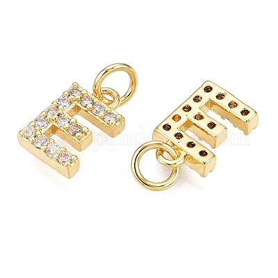 Латунные микропаве прозрачные кубические циркониевые подвески KK-ZX025-07E-1