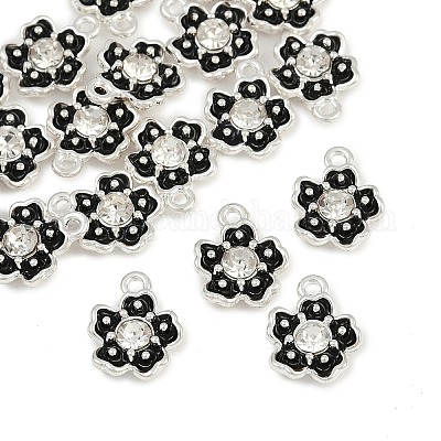 Сплав эмали с подвесками из хрустальных страз FIND-G093-01P-04-1