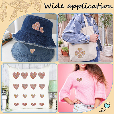 4 стиль аппликации из стразов в форме сердца с горячей фиксацией PATC-CP0001-02A-1