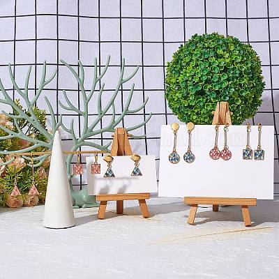 Наборы для изготовления сережек с драгоценными камнями своими руками DIY-SZ0008-72-1