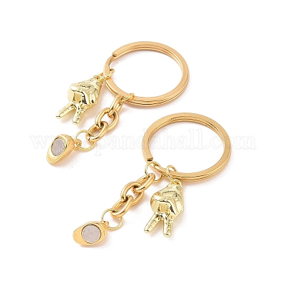 Сплав да жест кулон брелки KEYC-JKC00425-02-1