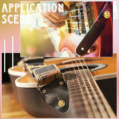 Гвозди для крепления гитарного ремня из сплава для акустических и народных инструментов FIND-WH20009-67G-1