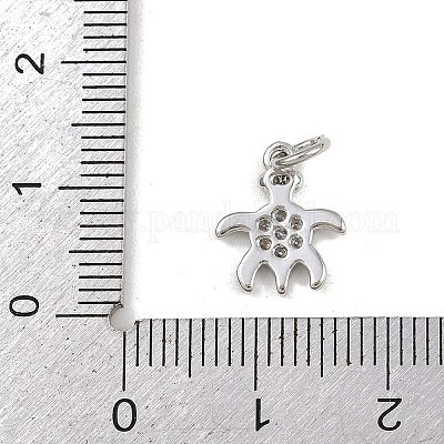 Латунные микро проложить кубического циркония подвески KK-A269-04E-P-1