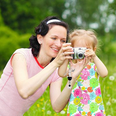 Подвески из акрила и сплава и латунные бусины для мобильных устройств HJEW-AB00180-1