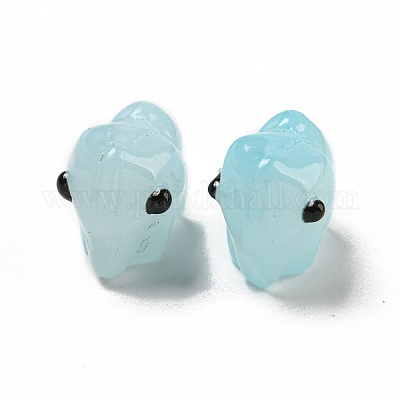 Прозрачные стеклянные бусины ручной работы GLAA-N0028-01D-1