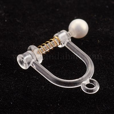 Фурнитура для сережек-клипс из нержавеющей стали 304 STAS-B014-06G-1