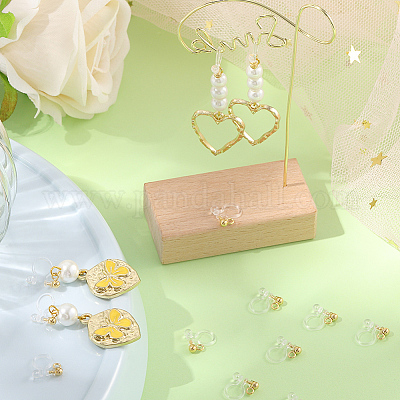 Clip Per Orecchini SUNNYCLUE - 20 Pezzi Acciaio Inossidabile Per Orecchini Non Forati, 2 Colori - Foto 4