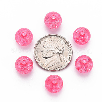 Прозрачных бусин акриловые треск MACR-S373-66C-N09-1