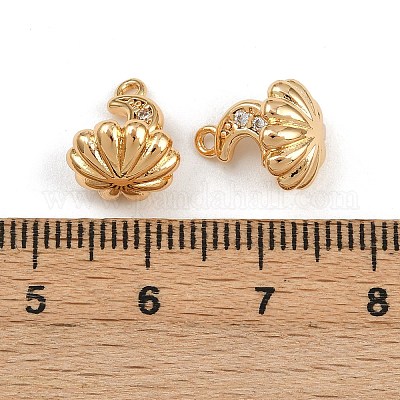 Латунные микро проложить кубического циркония подвески KK-K407-22G-1