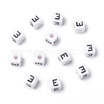 Письмо акриловые европейские бусины OPDL-R050-10mm-E-1