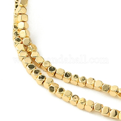 Гальванические нити из синтетических немагнитных гематитовых бусин G-I360-T01-02-1