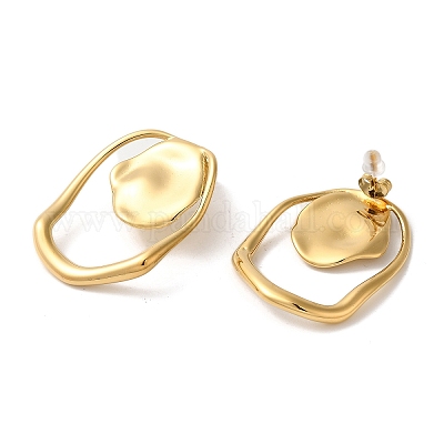 Женские серьги-гвоздики из нержавеющей стали EJEW-C110-02G-1