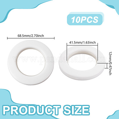 10 шт. ПП кольца для штор DIY-GA0007-59A-1