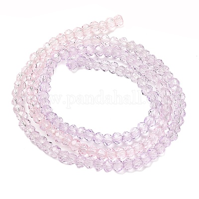 Прозрачные окрашенные стеклянные бусины DGLA-A034-T2mm-A05-1