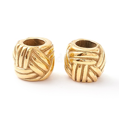 Ионное покрытие (IP) 304 нержавеющая сталь европейские бусины STAS-M298-01G-1