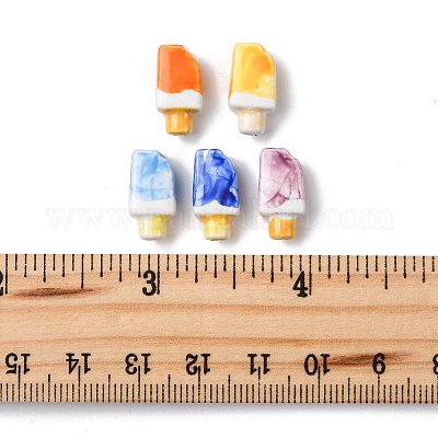 10шт 5 цвета фарфоровые бусины ручной работы PORC-FS0001-38-1