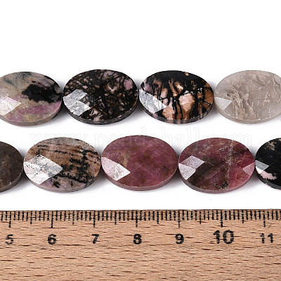 Природные родонит бисер нитей G-S354-13x18-A05-1