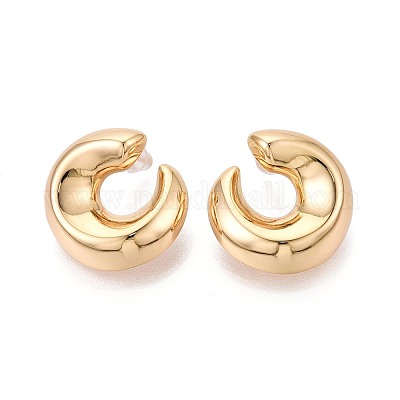 Латунь серьги EJEW-T048-13G-1