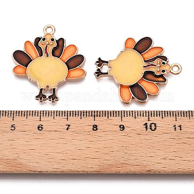 Подвески из сплава с эмалью на тему Дня благодарения ENAM-T020-52A-01-1