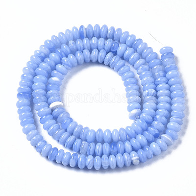 Synthetische blaue Achatperlenstränge&nbsp;G-S366-104-1
